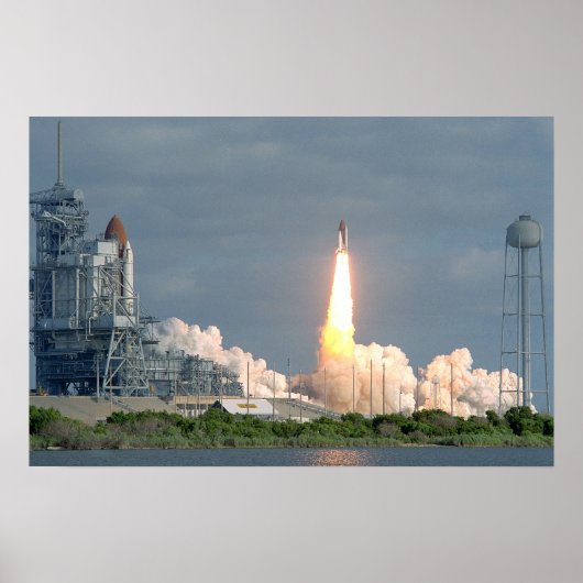 Start der Space Shuttle Discovery (STS-31) Poster (Vorne)