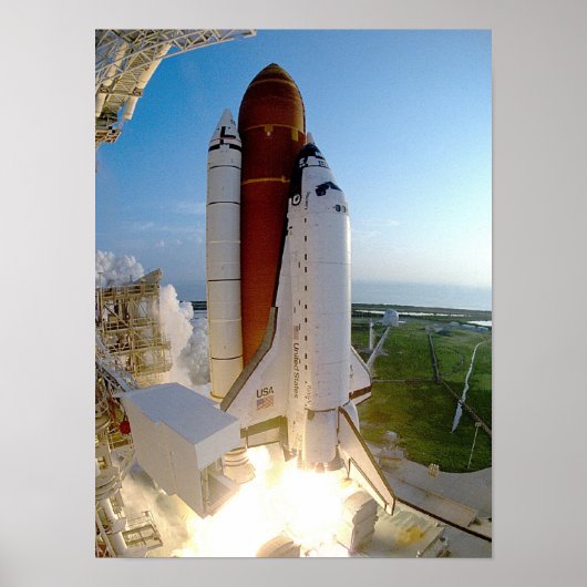 Start der Space Shuttle Discovery (STS-51) Poster (Vorne)