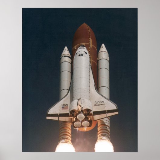 Start der Space Shuttle Discovery (STS-70) Poster (Vorne)