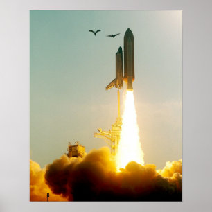 Start der Space Shuttle Discovery (STS-91) Poster