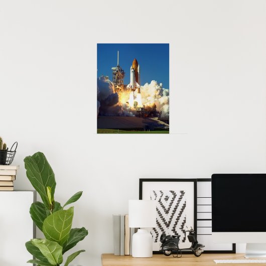Start der Space Shuttle Discovery (STS-95) Poster (Heimbüro)
