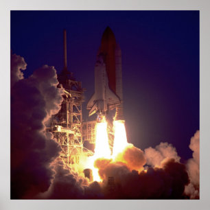 Start der Space Shuttle Discovery (STS-96) Poster