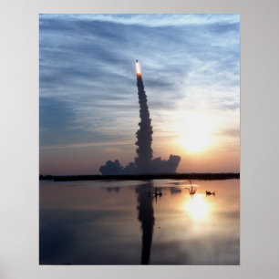 Start der Space Shuttle Discovery (STS-96) Poster