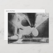 Start der Titanic Postkarte (Vorne/Hinten)
