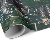 Start des Dragon Watching Space Shuttle Geschenkpapier (Rolleneckpunkt)