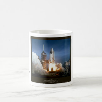 Start des ersten Space Shuttles STS-1 Columbia Kaffeetasse