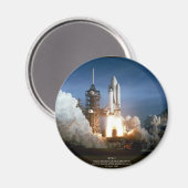 Start des ersten Space Shuttles STS-1 Columbia Magnet (Vorderseite/Rückseite)