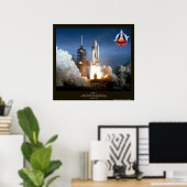 Start des ersten Space Shuttles STS-1 Columbia Poster (Heimbüro)