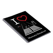 Start des Flughafens Santa Monica - individuelles Notizblock (Rechte Seite)