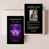 Start des Fotos Schriftsteller und Buchsignatur sc Visitenkarte