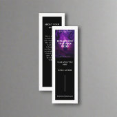 Start des modernen Lesezeichen Author Writer Book Mini Visitenkarte