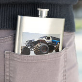 Start des Monster-Trucks, Hüftkolben Flachmann (Beispiel)