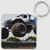 Start des Monster-Trucks, Keyring Schlüsselanhänger (Rückseite)