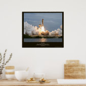 Start des Raumfährens STS-135 Atlantis Poster (Küche)