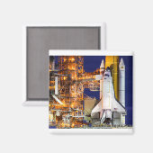 Start des Shuttles "Discovery Space" Magnet (Vorderseite/Rückseite)