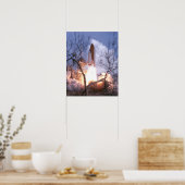 Start des Space Shuttle Atlantis (STS-106) Poster (Küche)