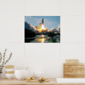 Start des Space Shuttle Atlantis (STS-110) Poster (Küche)