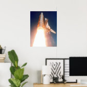Start des Space Shuttle Atlantis (STS-110) Poster (Heimbüro)