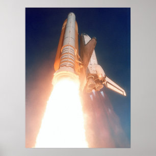 Start des Space Shuttle Atlantis (STS-110) Poster