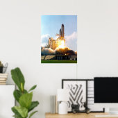 Start des Space Shuttle Atlantis (STS-112) Poster (Heimbüro)