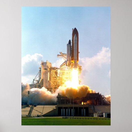 Start des Space Shuttle Atlantis (STS-112) Poster (Vorne)