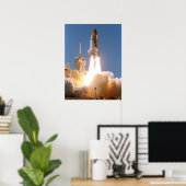 Start des Space Shuttle Atlantis (STS-112) Poster (Heimbüro)