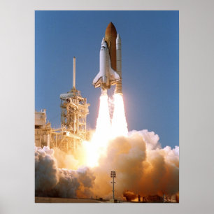 Start des Space Shuttle Atlantis (STS-112) Poster