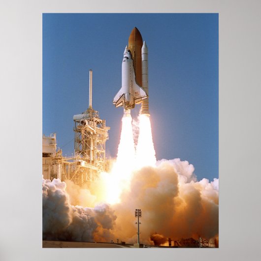Start des Space Shuttle Atlantis (STS-112) Poster (Vorne)
