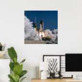 Start des Space Shuttle Atlantis (STS-46) Poster (Heimbüro)