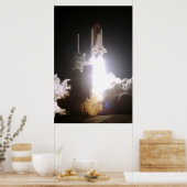 Start des Space Shuttle Atlantis (STS-76) Poster (Küche)