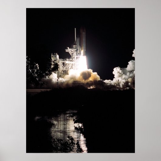 Start des Space Shuttle Columbia (STS-109) Poster (Vorne)