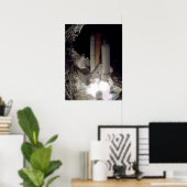 Start des Space Shuttle Columbia (STS-109) Poster (Heimbüro)