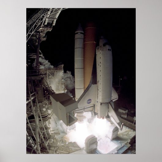 Start des Space Shuttle Columbia (STS-109) Poster (Vorne)