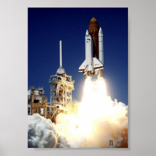 Start des Space Shuttle Columbia (STS-52) Poster