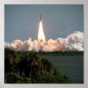 Start des Space Shuttle Columbia (STS-52) Poster