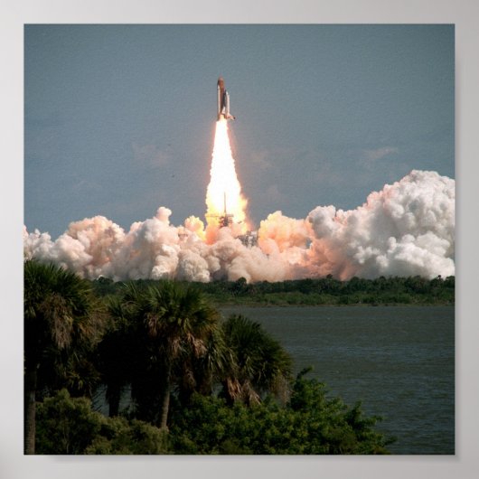 Start des Space Shuttle Columbia (STS-52) Poster (Vorne)