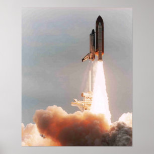Start des Space Shuttle Columbia (STS-75) Poster
