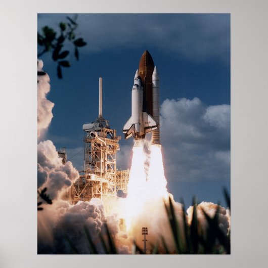 Start des Space Shuttle Columbia (STS-80) Poster (Vorne)