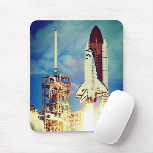 Start des Space Shuttle Discovery Mousepad (Mit Mouse)