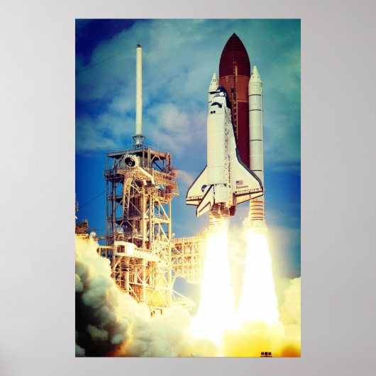 Start des Space Shuttle Discovery Poster (Vorne)