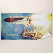 Start des Space Shuttle Discovery Strandtuch (Vorderseite)