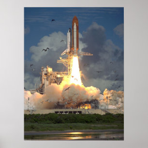 Start des Space Shuttle Endeavour (STS-57) Poster