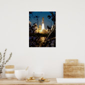Start des Space Shuttle Endeavour (STS-99) Poster (Küche)