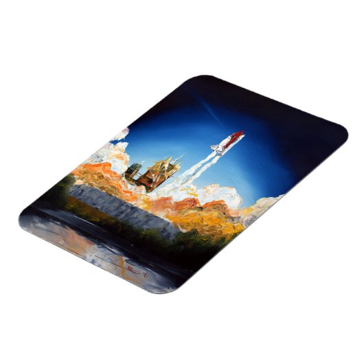 Start des Space Shuttle Magnet (Linke Seite)