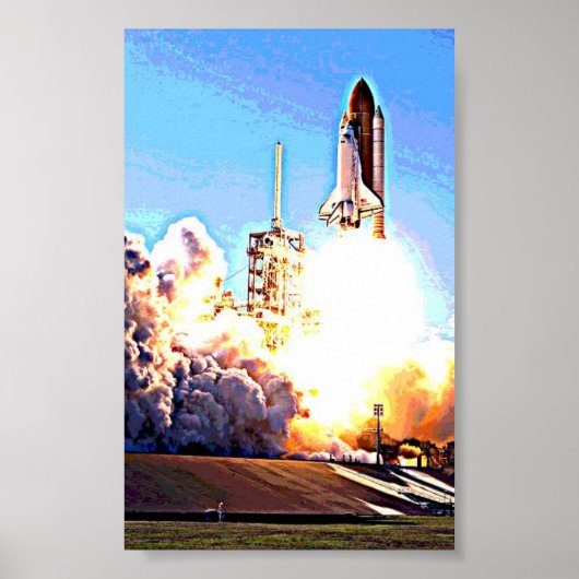 Start des Space Shuttle Poster (Vorne)