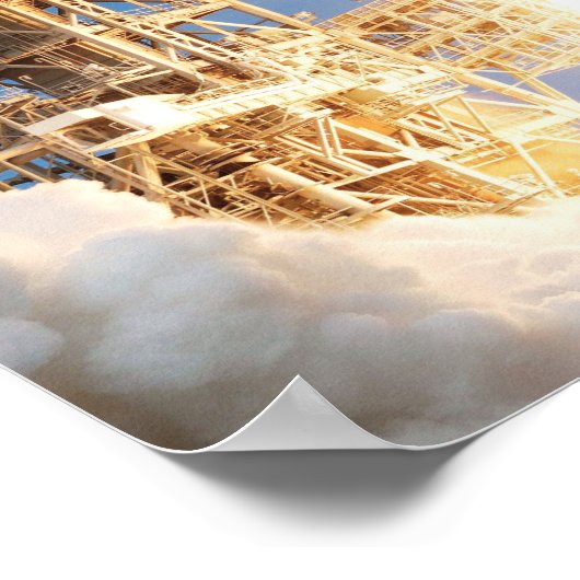 Start des Space Shuttle Poster (Ecke)