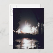 Start des Space Shuttle Postkarte (Vorne/Hinten)