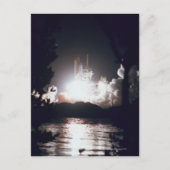 Start des Space Shuttle Postkarte (Vorderseite)