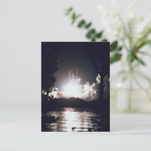 Start des Space Shuttle Postkarte (Stehend Vorderseite)