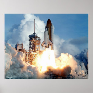 Start des Space Shuttle STS-106 Poster